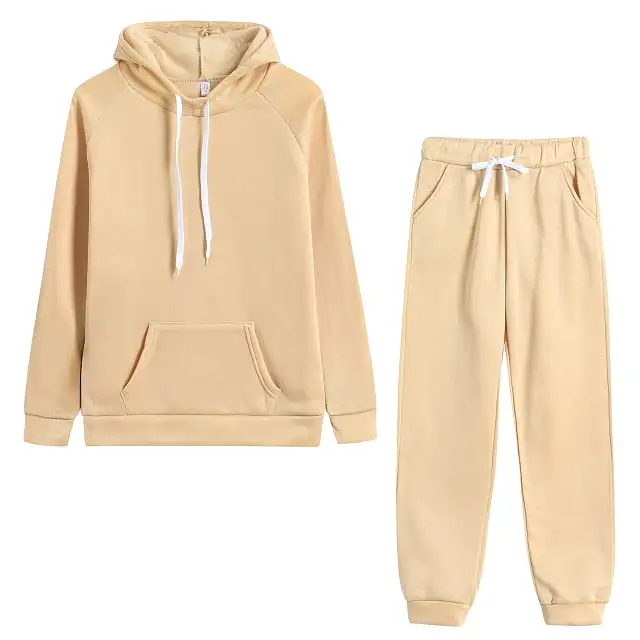 Hoodies+Pants Sport Suit Female Winter Warm Sweatshirt Suit for Woman