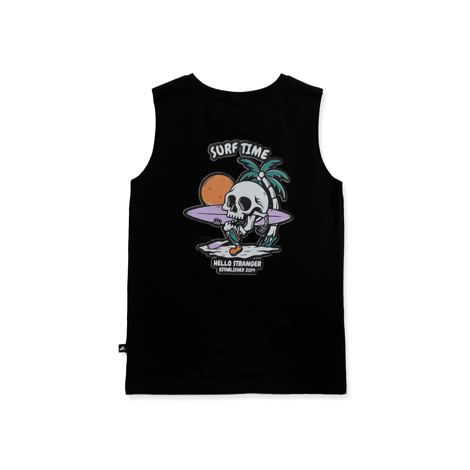 HS Surf Time Muscle Tee - Black