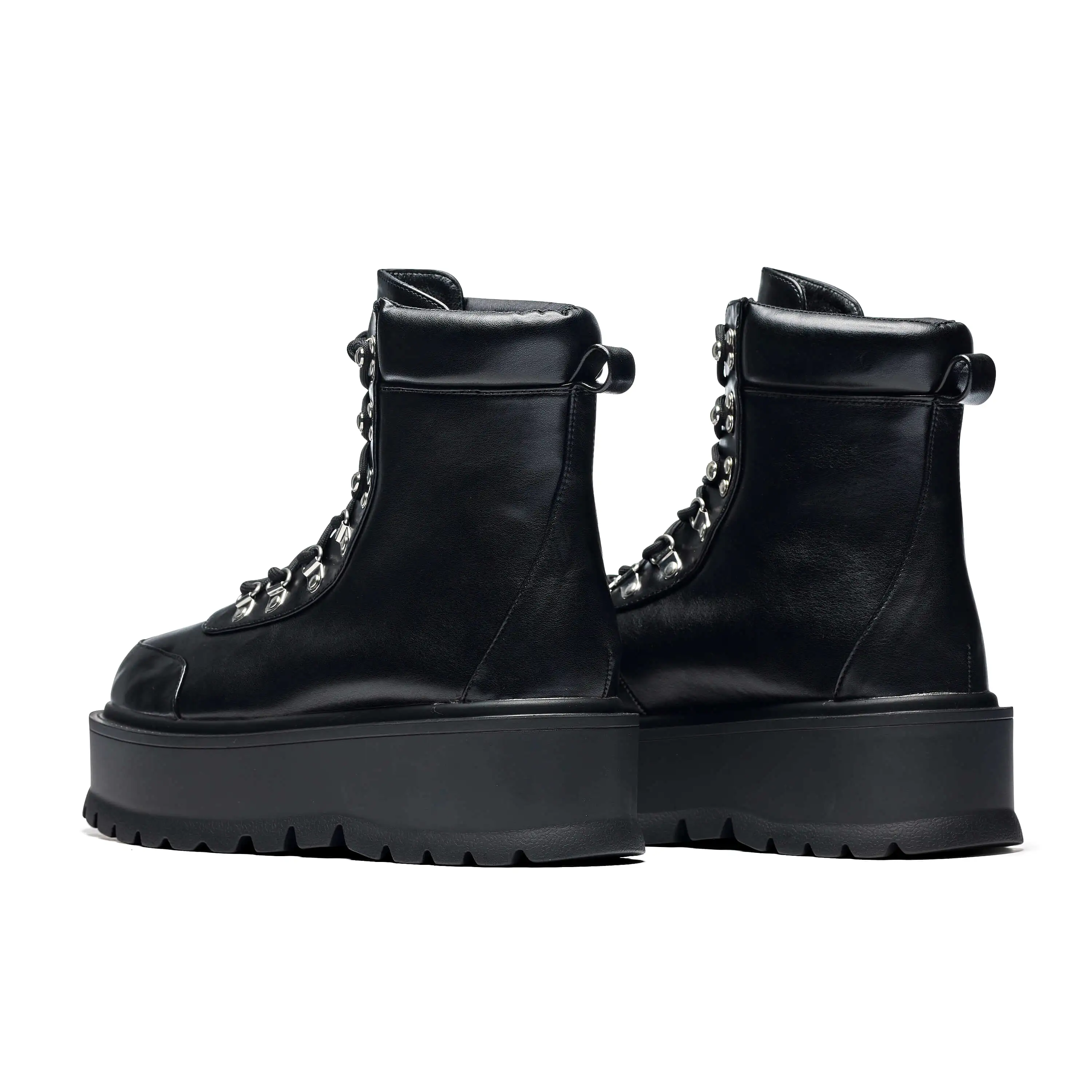 HYDRA All Black Matrix Platform Boots