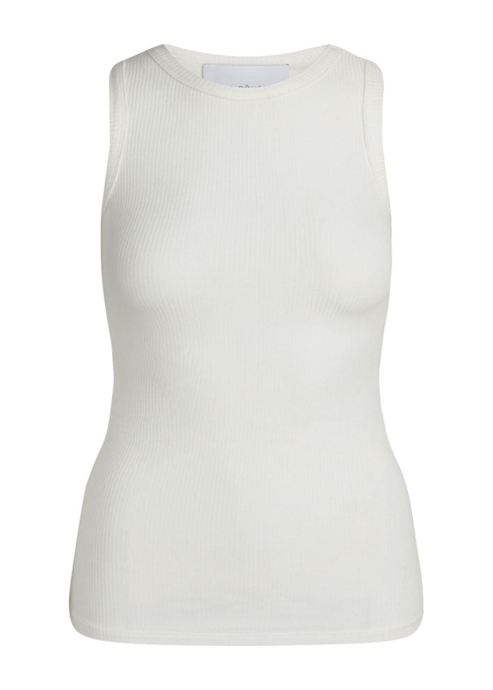 La Rouge Lisa Singlet Top - White