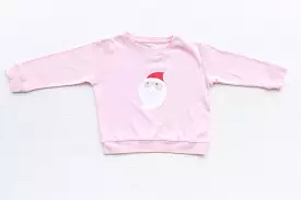 Little Paper Boat - Pink Santa Sweatshirt