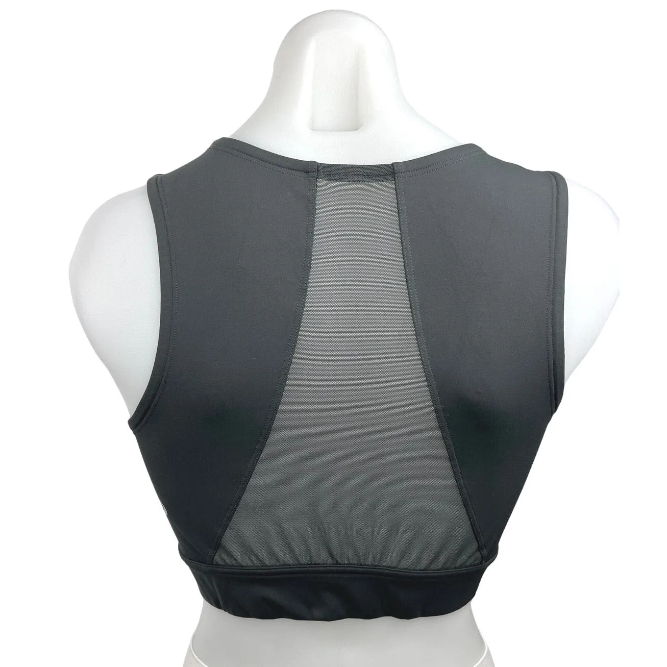 Lululemon Women's Gray Crew Neck Sleeveless Athletic Activewear Sport Bra Top 6