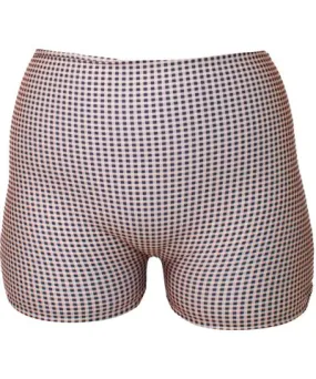 Mary Mercedes Women's Neutrals Emma Swim Shorts, Gingham Print