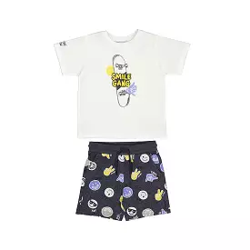 Mayoral Mini Smile Gang T-shirt & Shorts Set_ 3606-15