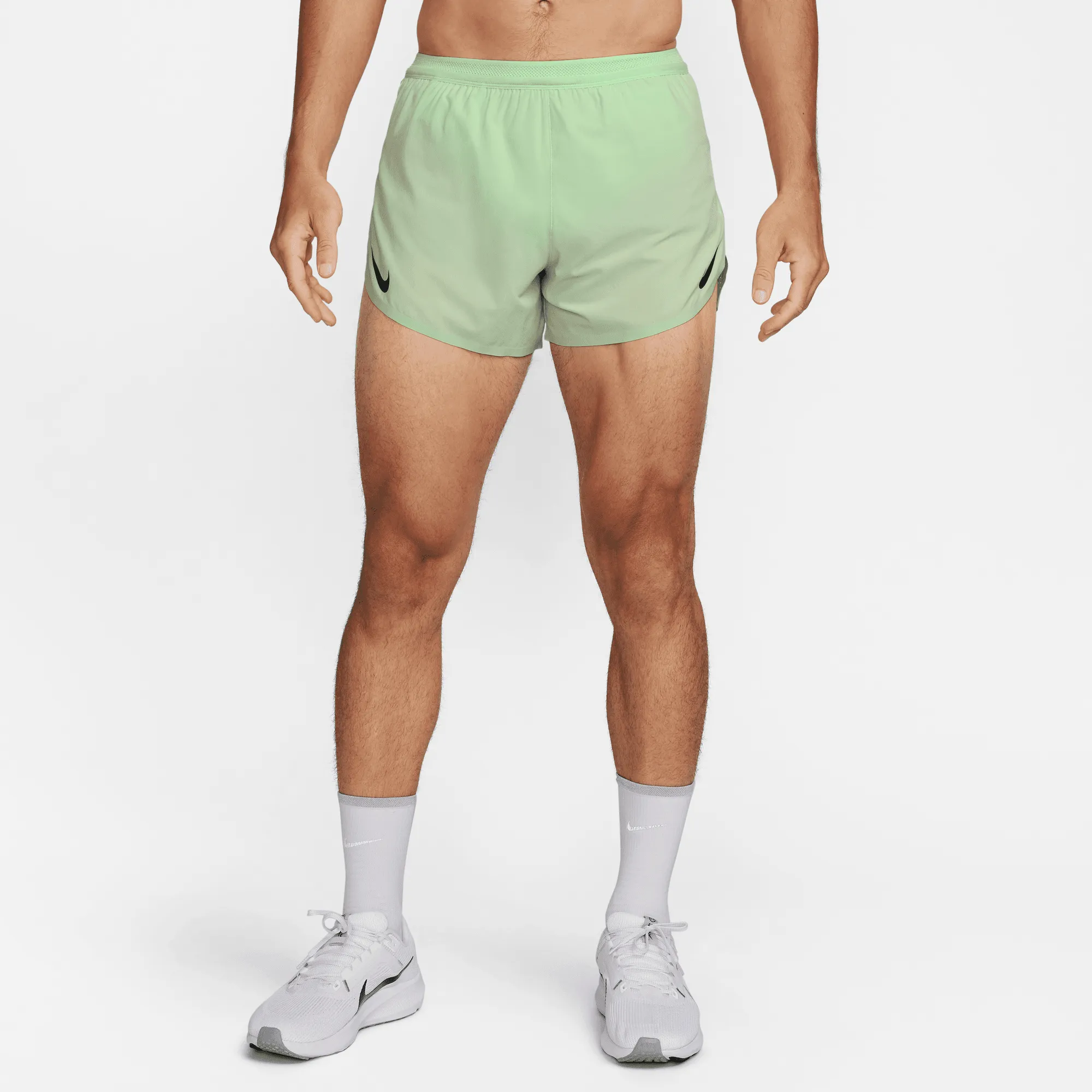 Men's Aeroswift DRI-FIT ADV 4 Brief-lined Running Shorts (376 - Vapor Green/Black)