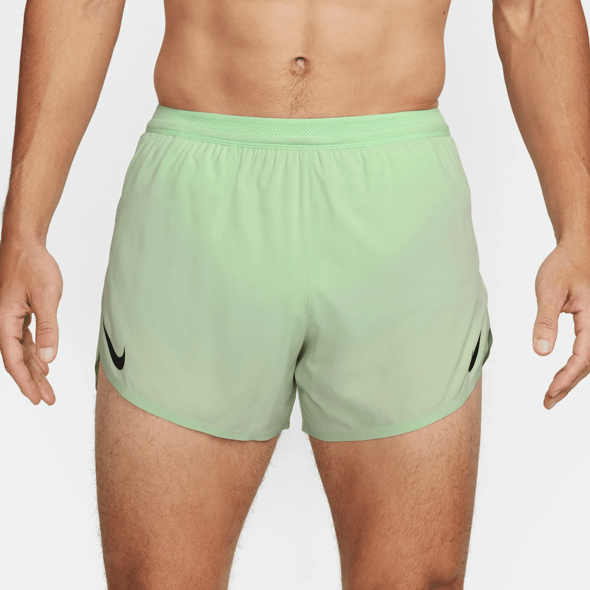 Men's Aeroswift DRI-FIT ADV 4 Brief-lined Running Shorts (376 - Vapor Green/Black)