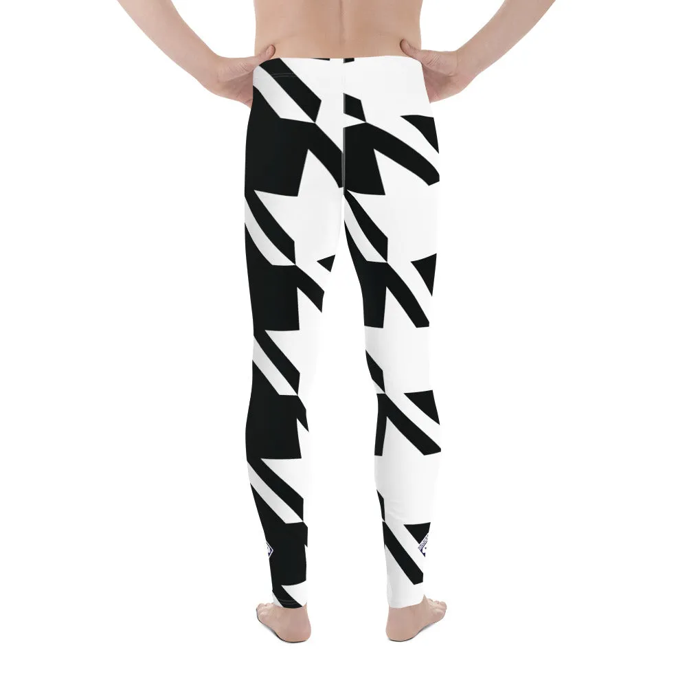 Men's Athletic Leggings - Houndstooth 001