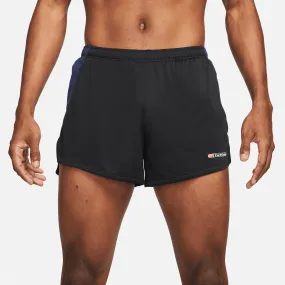 Men's DRI-FIT Track Club 3 Brief-Lined Running Shorts (010 - Black/Midnight Navy/Summit White)