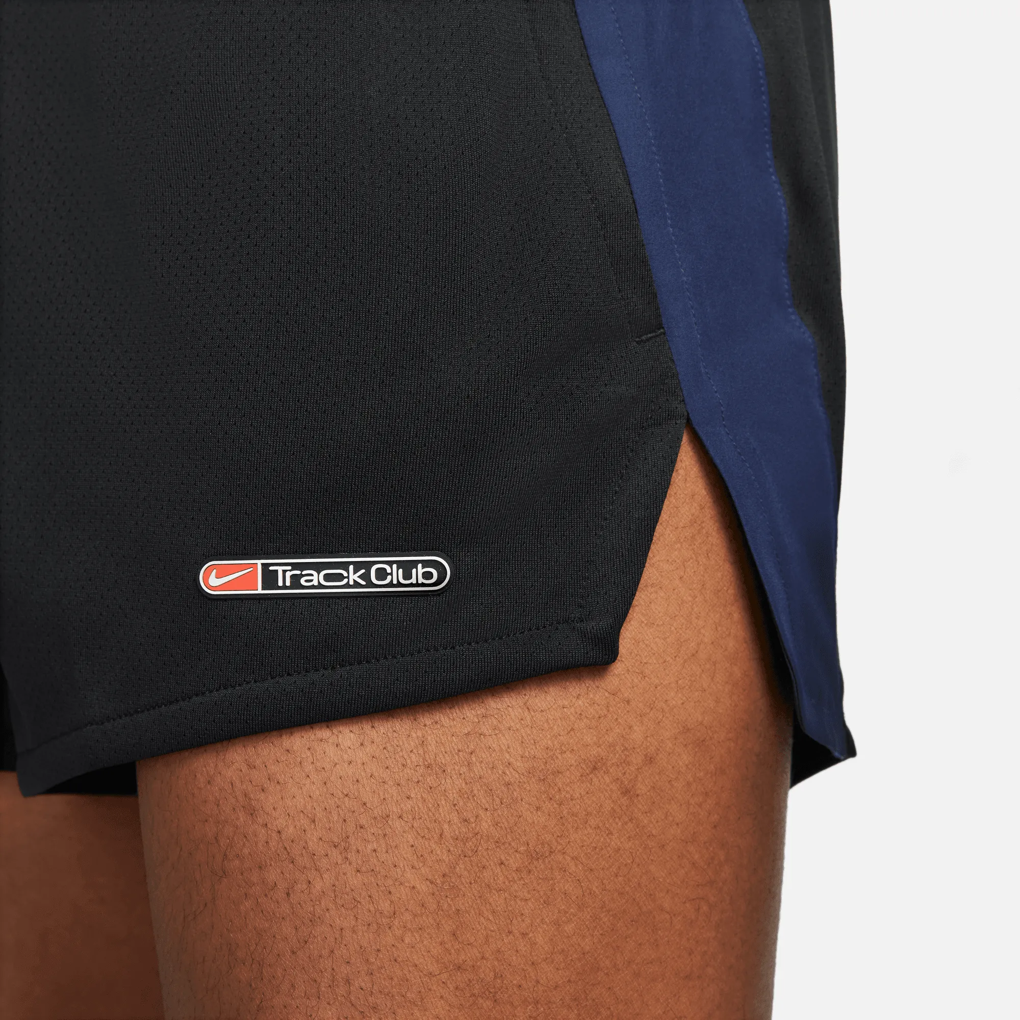 Men's DRI-FIT Track Club 3 Brief-Lined Running Shorts (010 - Black/Midnight Navy/Summit White)