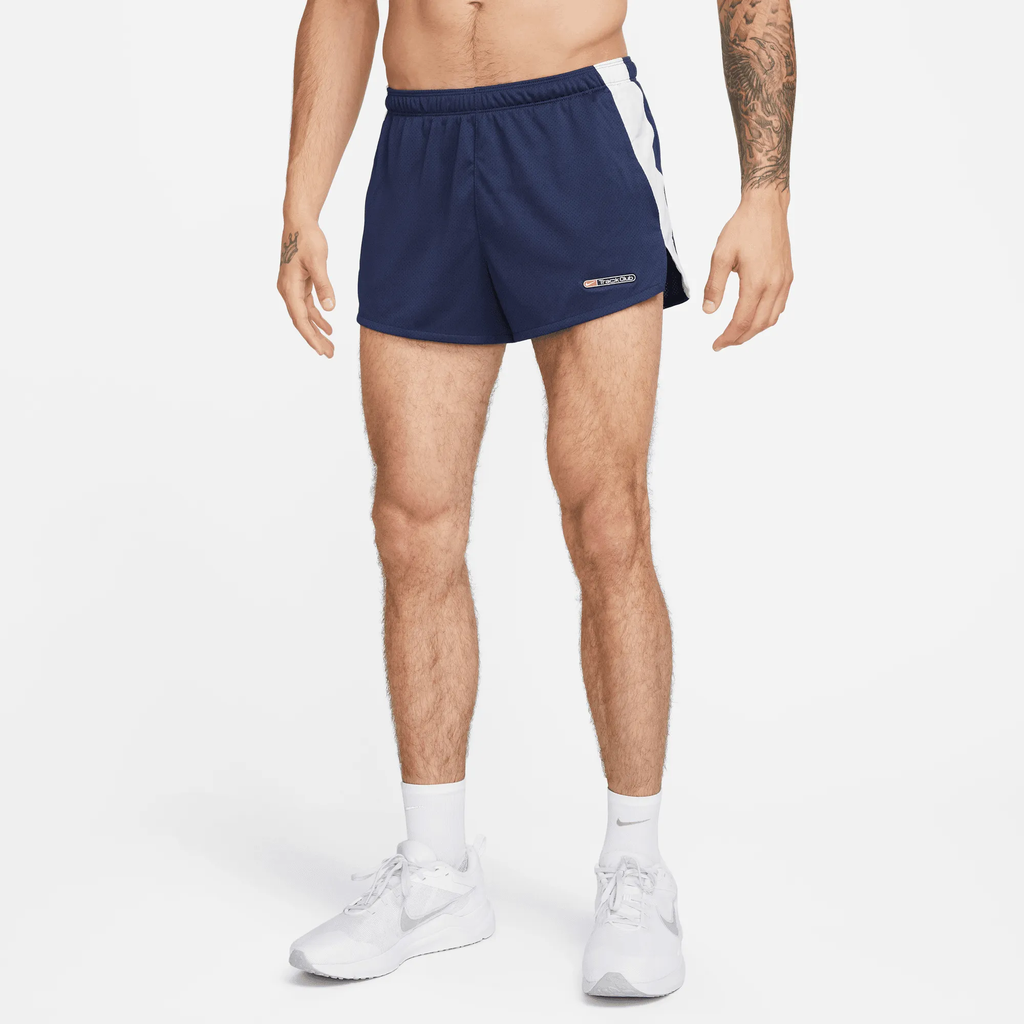 Men's DRI-FIT Track Club 3 Brief-Lined Running Shorts (410 - Midnight Navy/Summit White/Black)