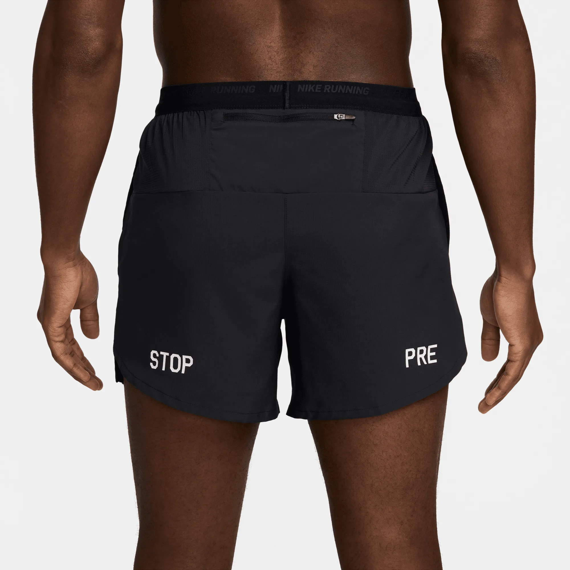 Men's Flex Stride Run Energy 5 Brief-Lined Running Shorts (010 - Black/Black/Photon Dust-White)