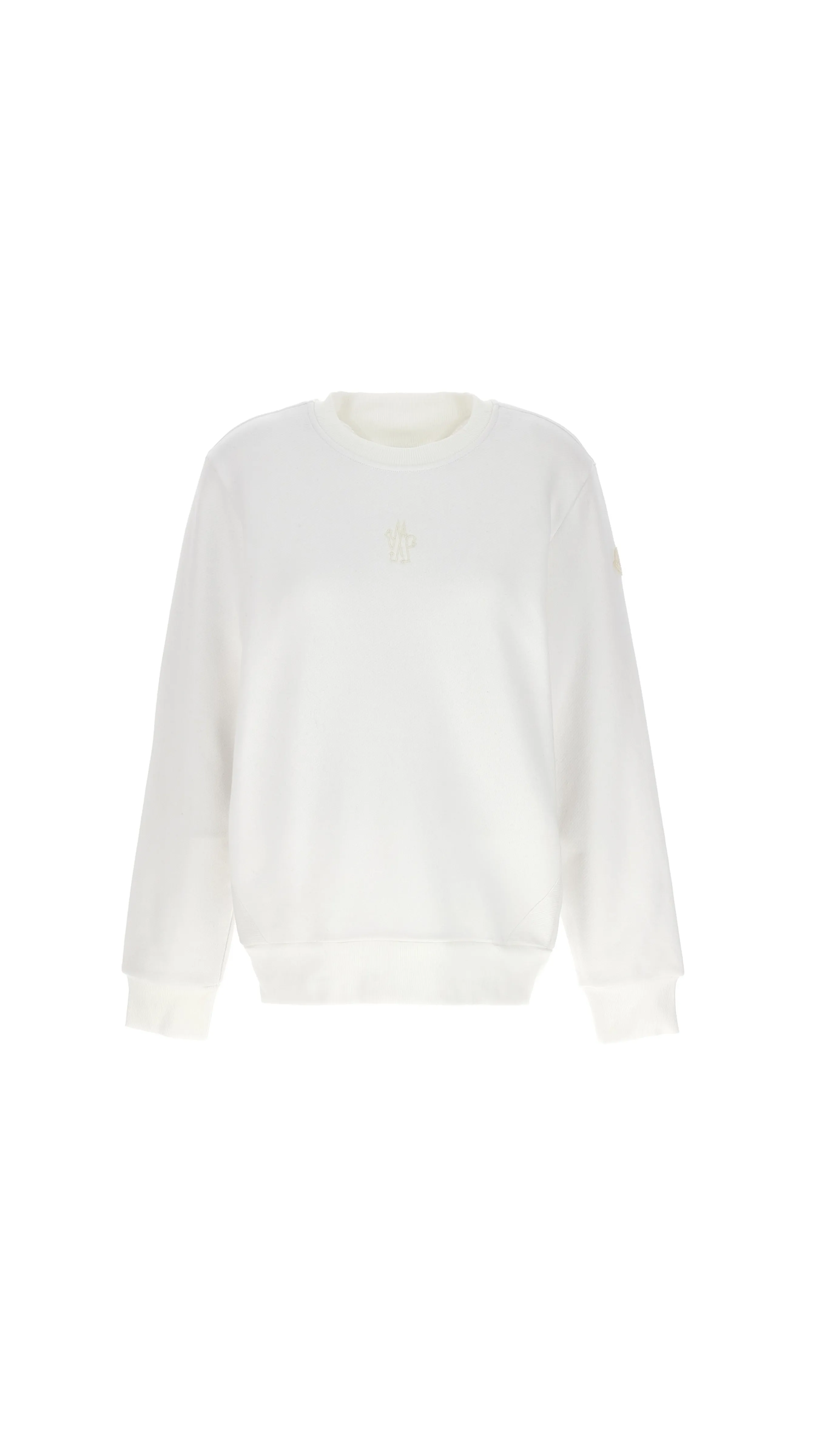 Moncler Logo Detailed Crewneck Sweatshirt - White