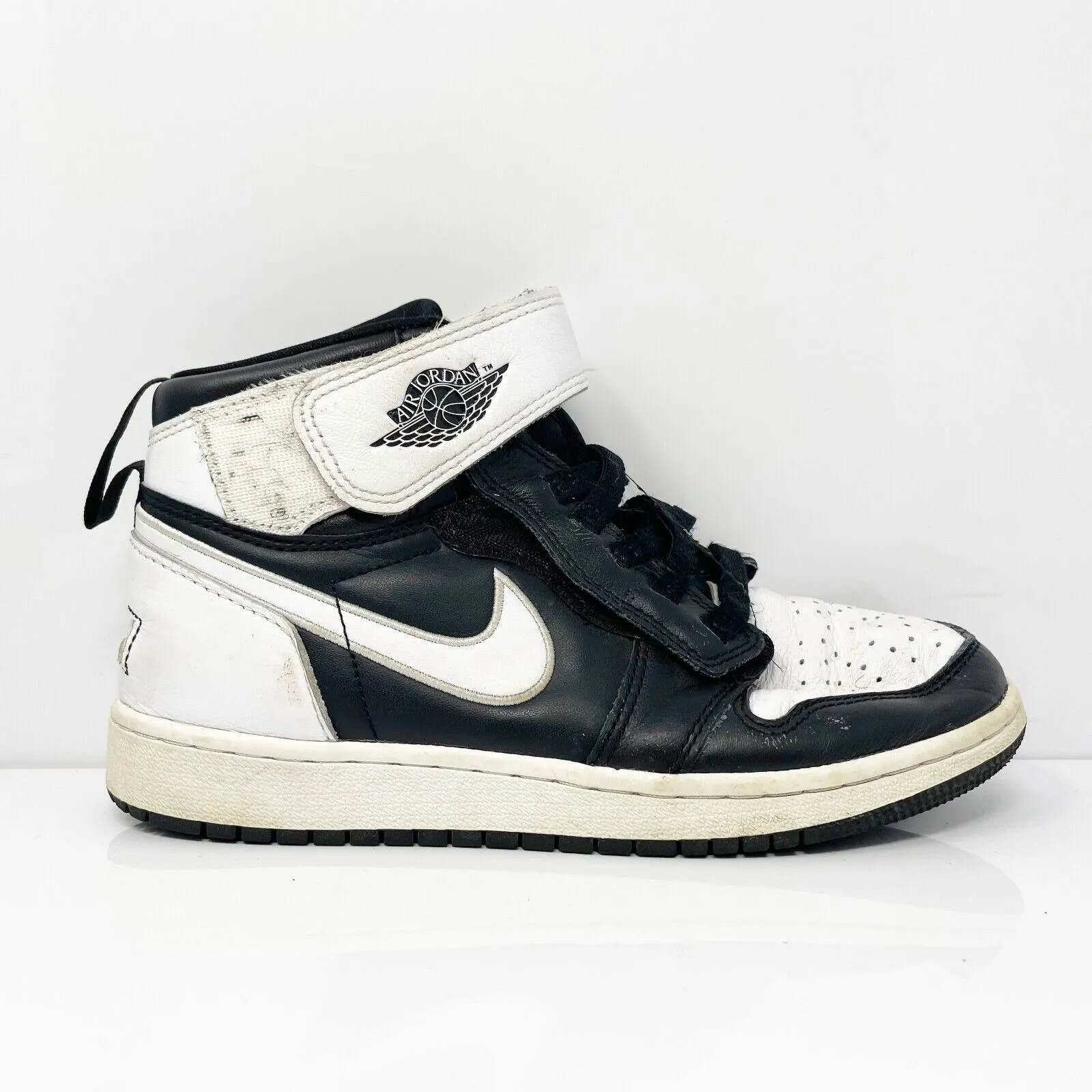 Nike Boys Air Jordan 1 Hi FlyEase DC7986-011 White Basketball Shoes Sneaker 4.5Y