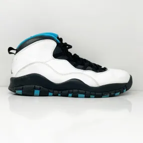 Nike Mens Air Jordan 10 310805-106 White Basketball Shoes Sneakers Size 9.5