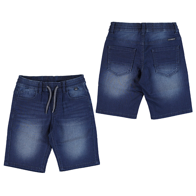 Nukutavake Bermuda Soft Denim Shorts _Medium Blue 6213-65