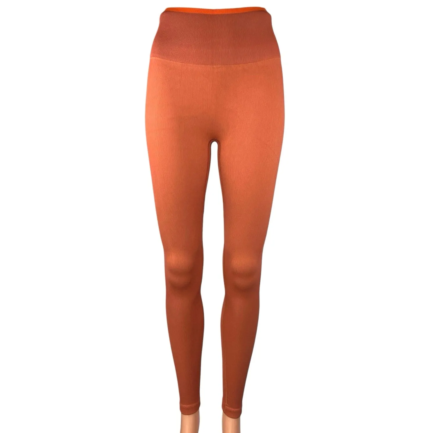 Outdoor Voices Women's Orange Mid Rise Yoga Athletic Leggings Pants Size S