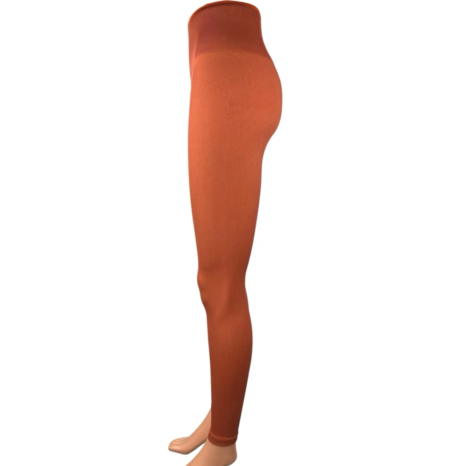 Outdoor Voices Women's Orange Mid Rise Yoga Athletic Leggings Pants Size S