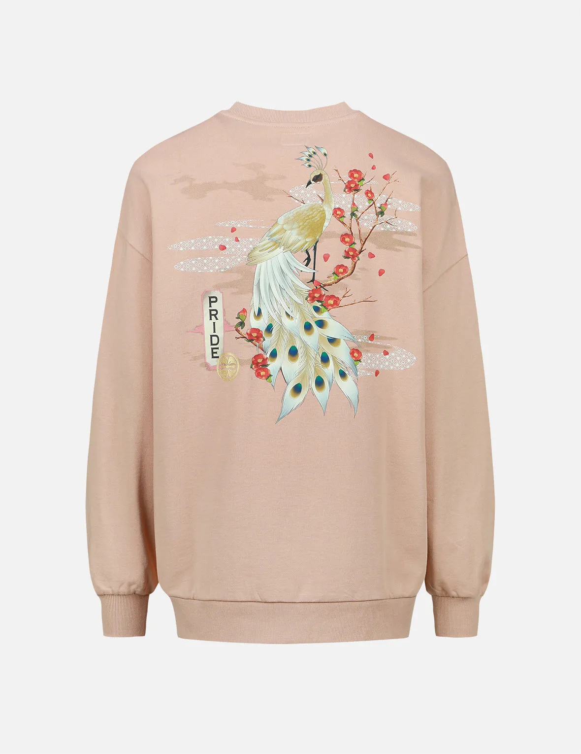 Peacock and Tsubaki Print Sweatshirt