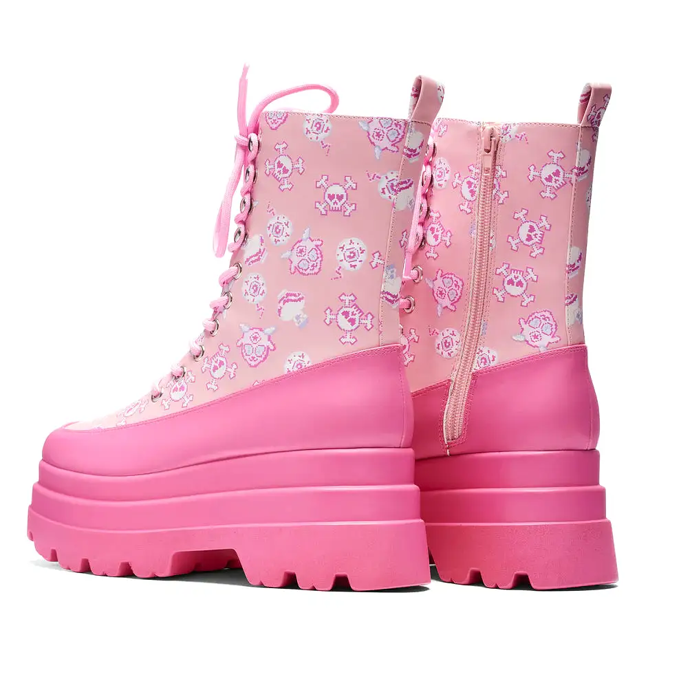 Pink Magic Yami Printed Trident Boots