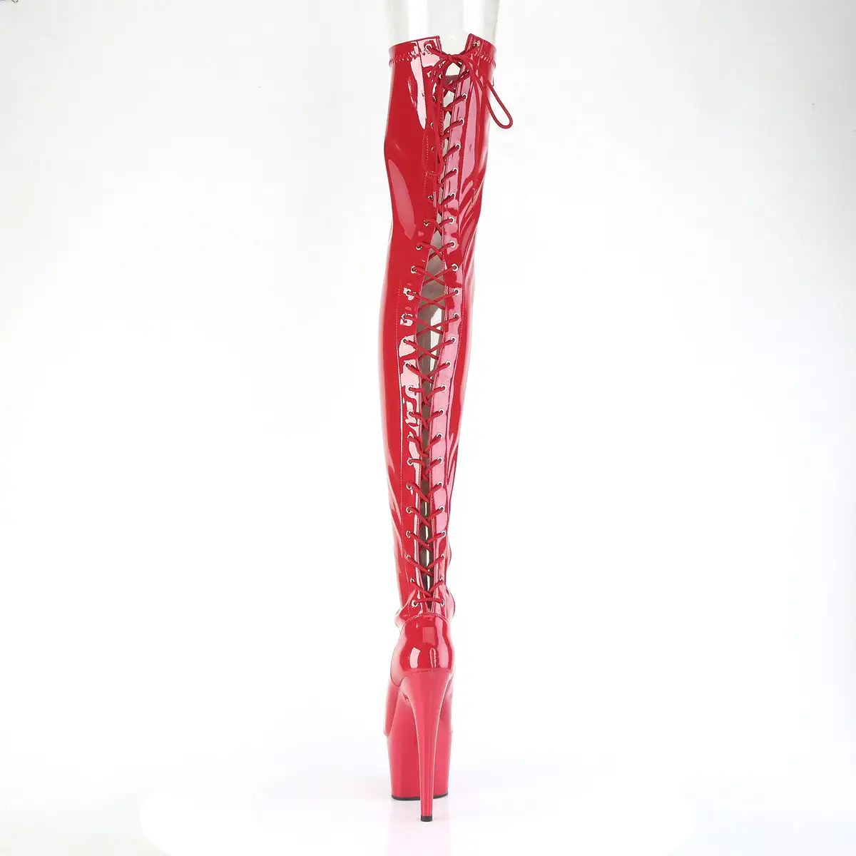 Pleaser Adore-3850-Red-Size 5-Clearance