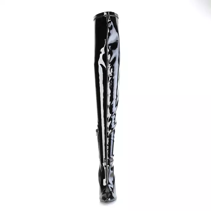 Pleaser Seduce-4000SLT-Black-Size 7-Clearance