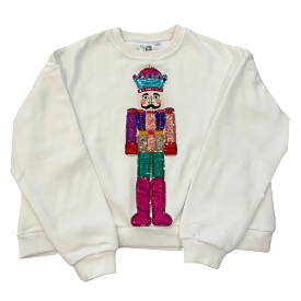 Queen of Sparkles - Kids White Nutcracker Sweatshirt