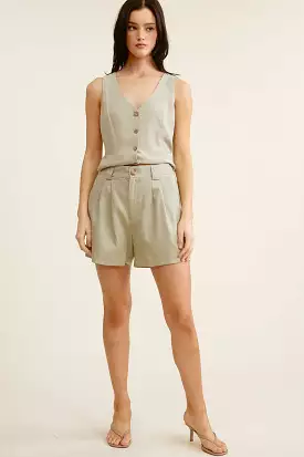 Sage Trouser Shorts