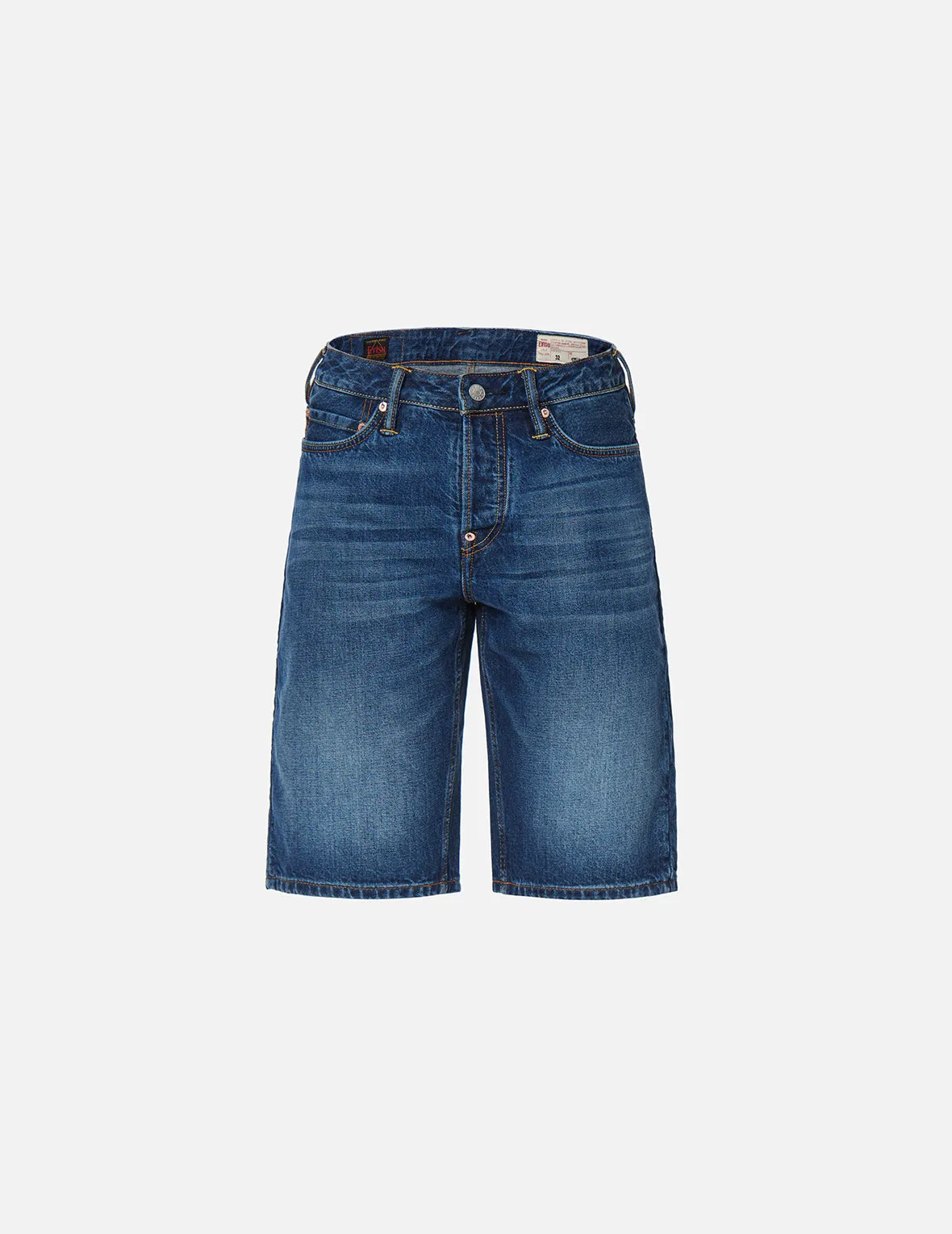 Seagull Embroidered Denim Shorts