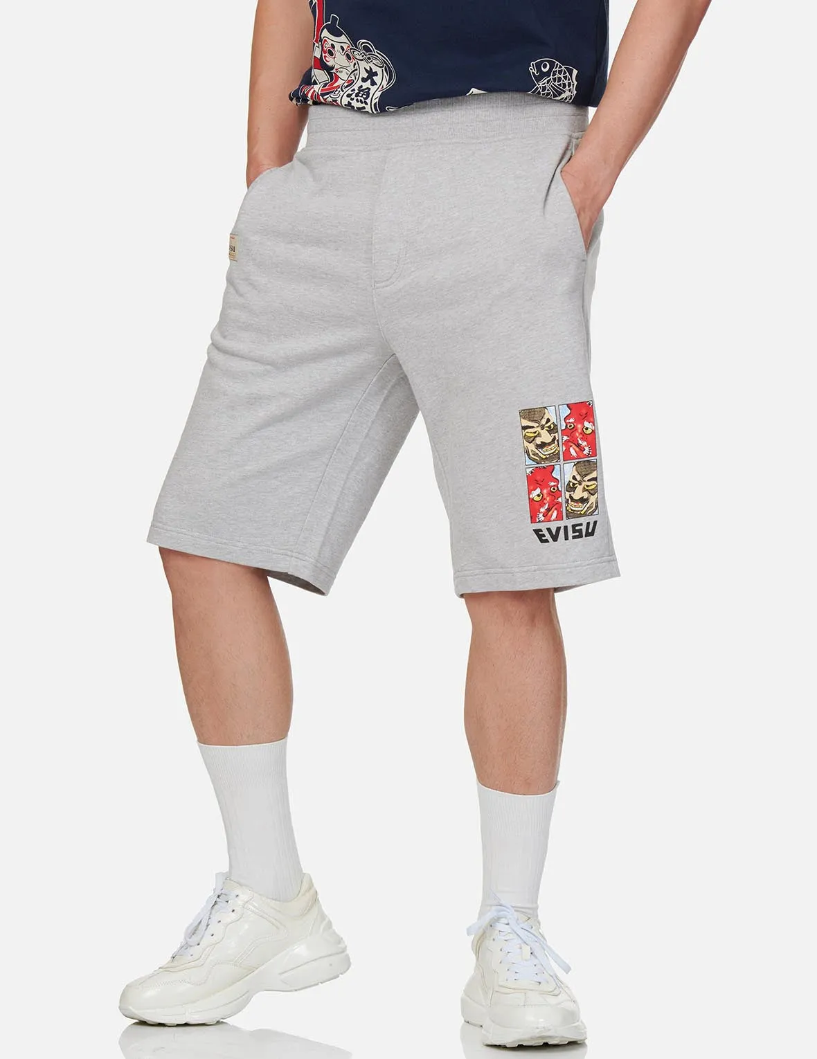 Seagull Printed Pocket Sweat Shorts