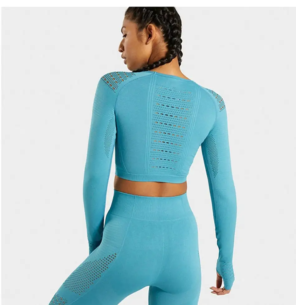 Seamless Yoga Gym Workout Set Sport Suit