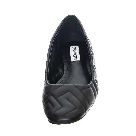 Steve Madden Qupid Black Flat Ballet Shoes