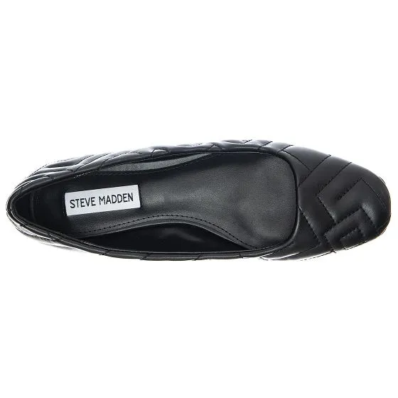 Steve Madden Qupid Black Flat Ballet Shoes