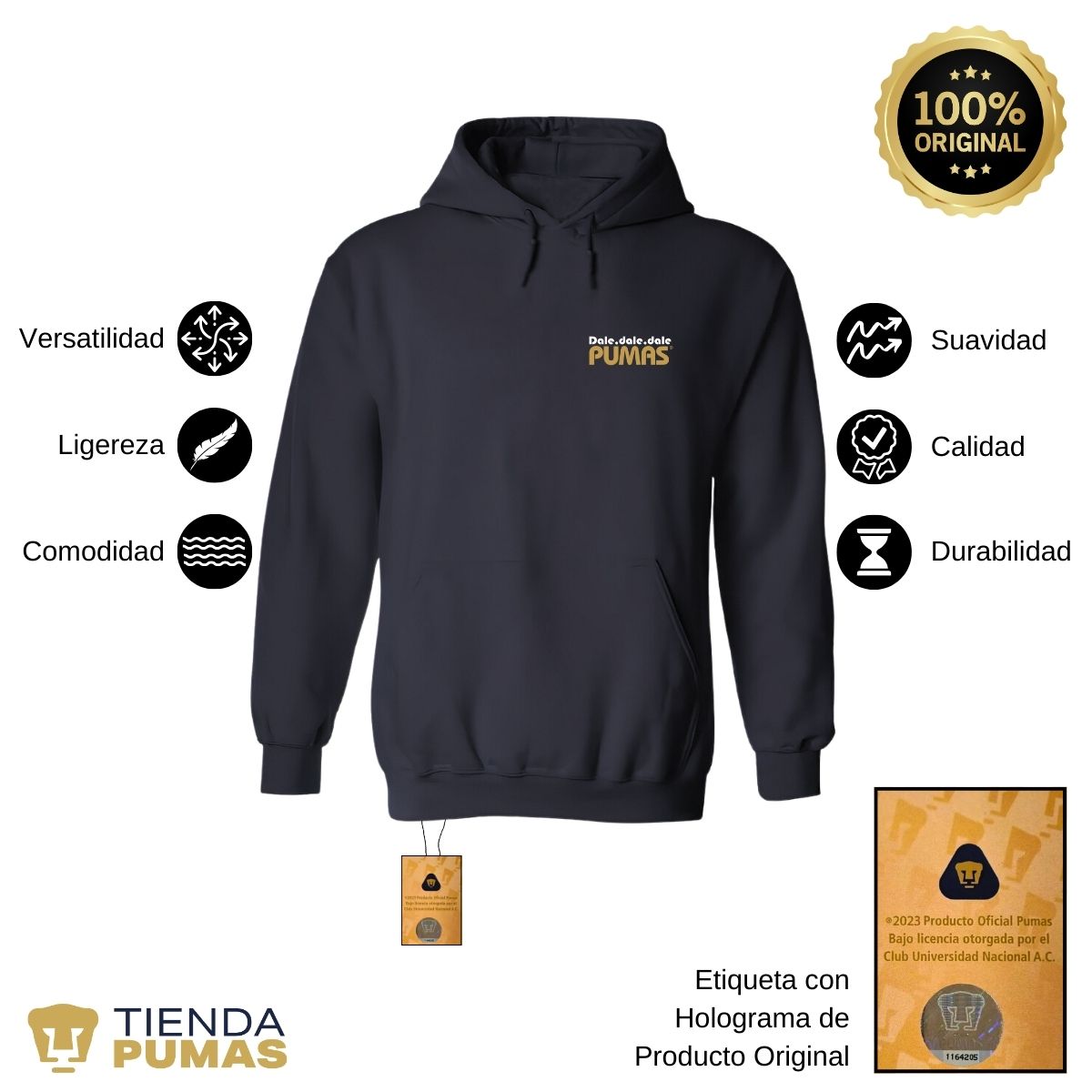 Sudadera Hombre Pumas UNAM a ganar