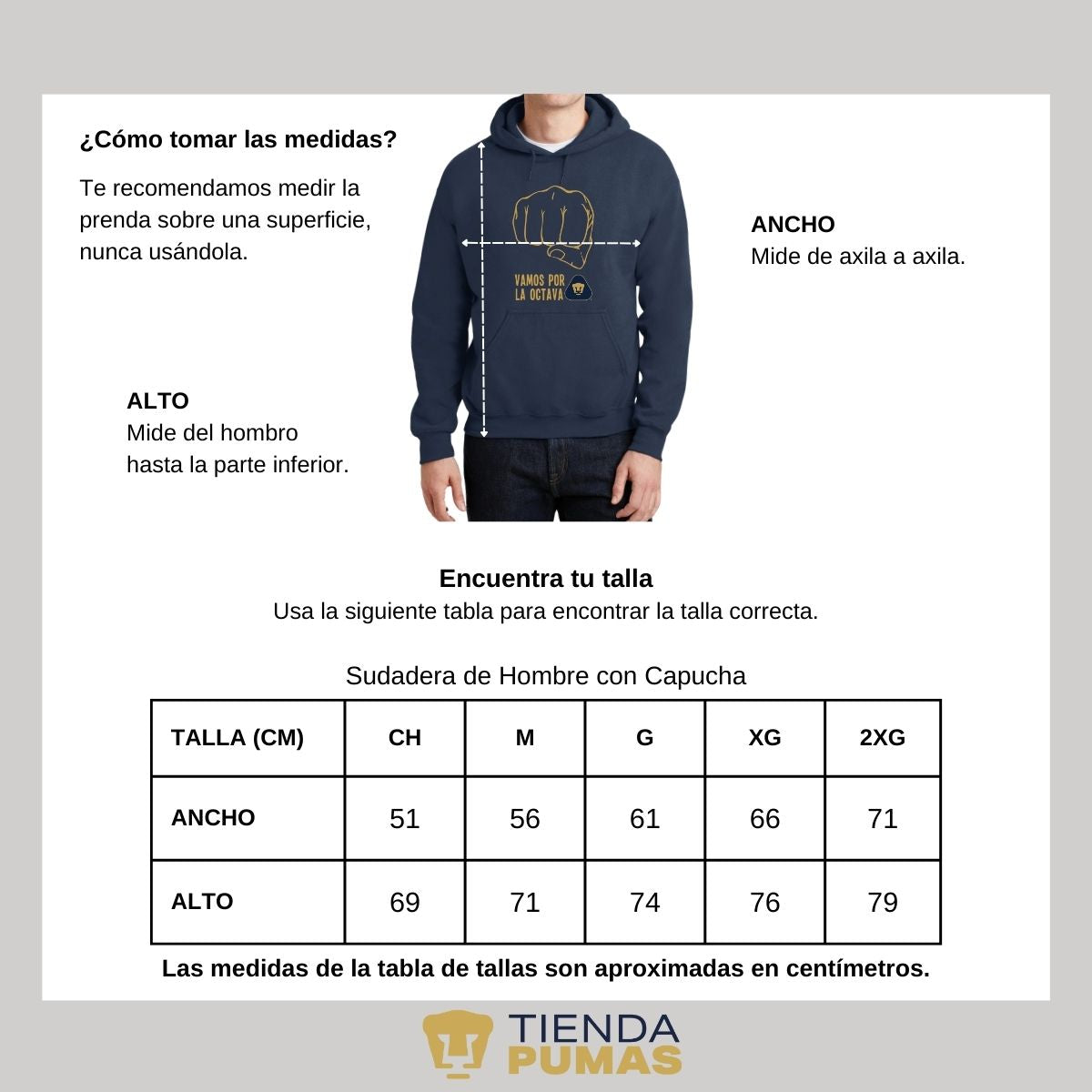 Sudadera Hombre Pumas UNAM puo