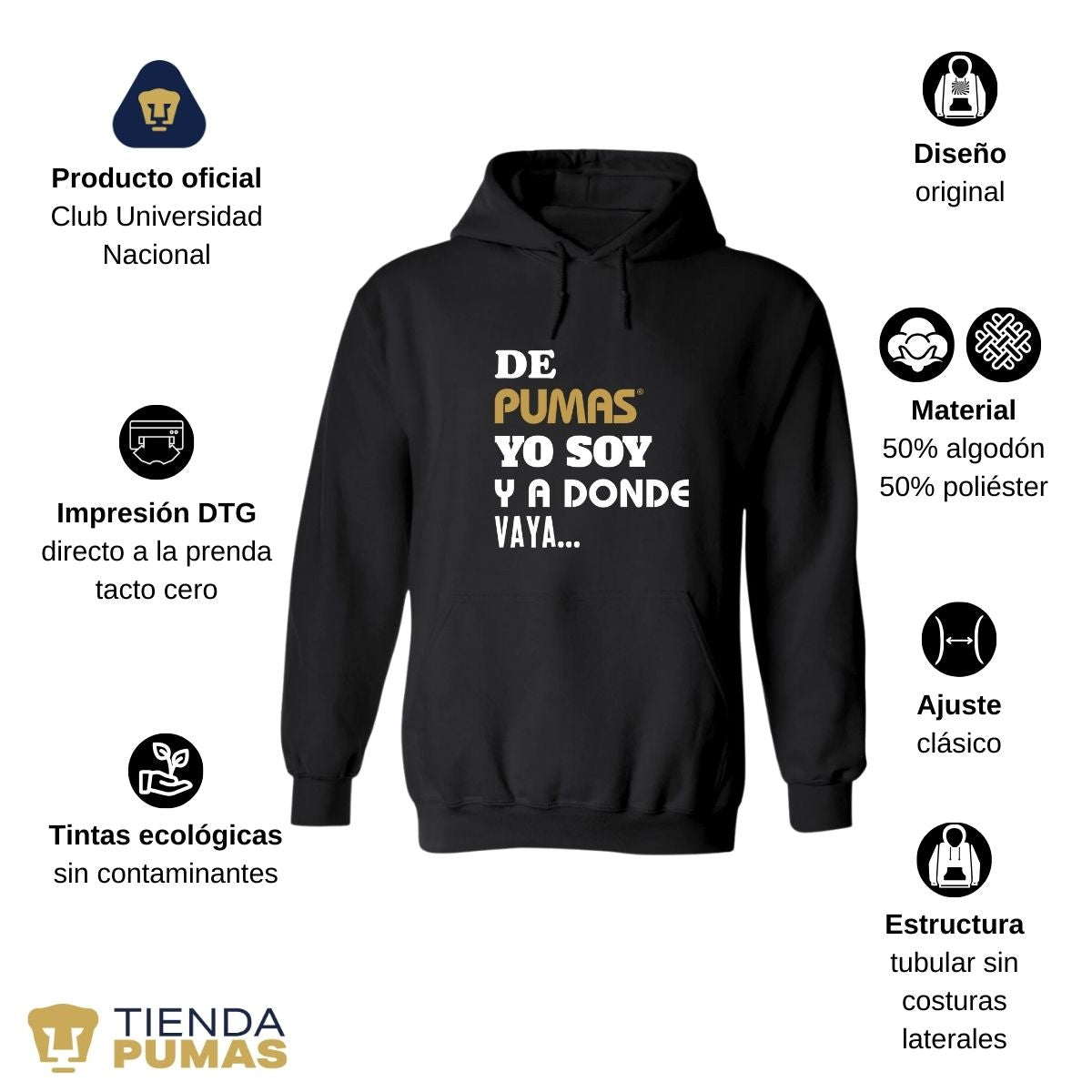 Sudadera Hombre Pumas UNAM voy