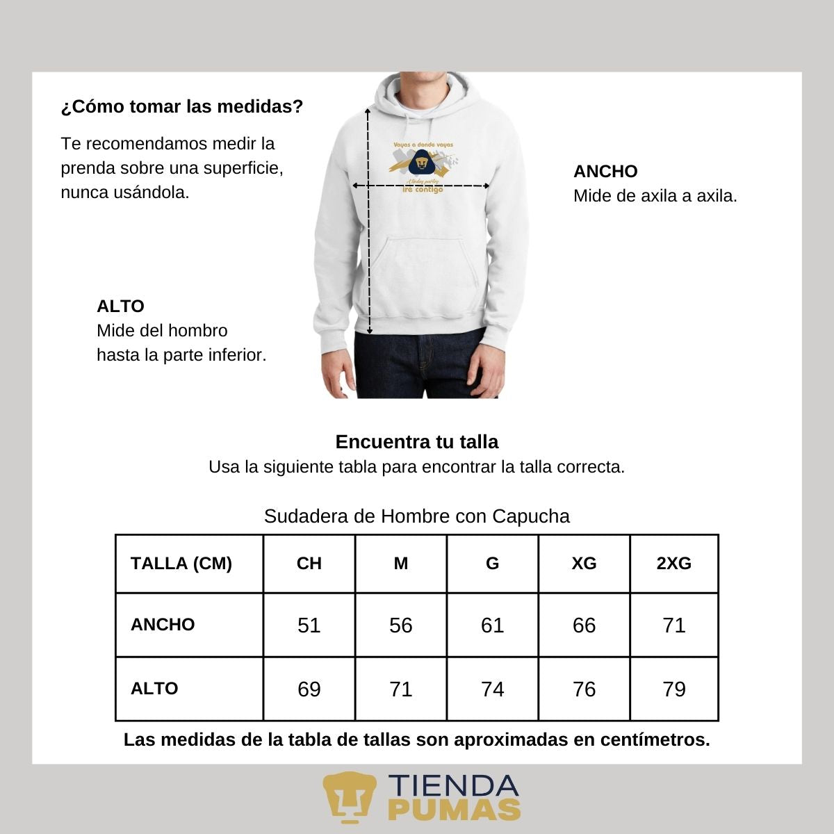 Sudadera Hombre Pumas UNAM vuelta