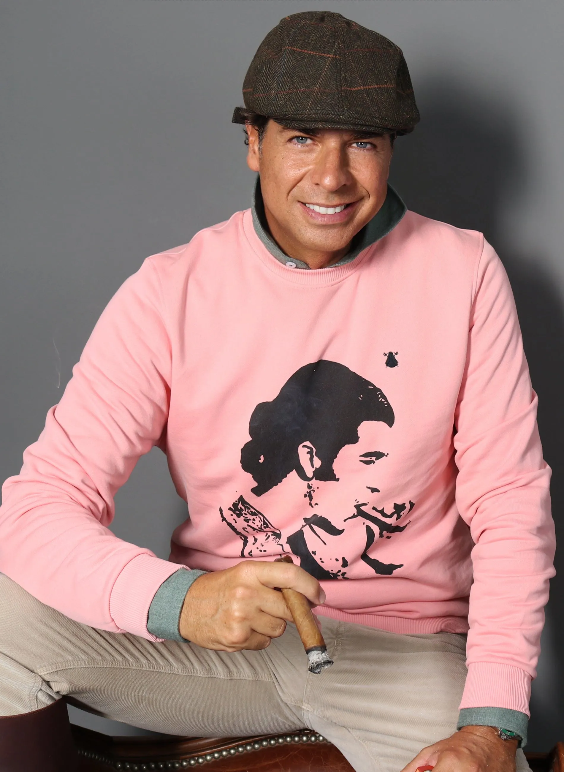 Sudadera Morante Rosa Palo Hombre