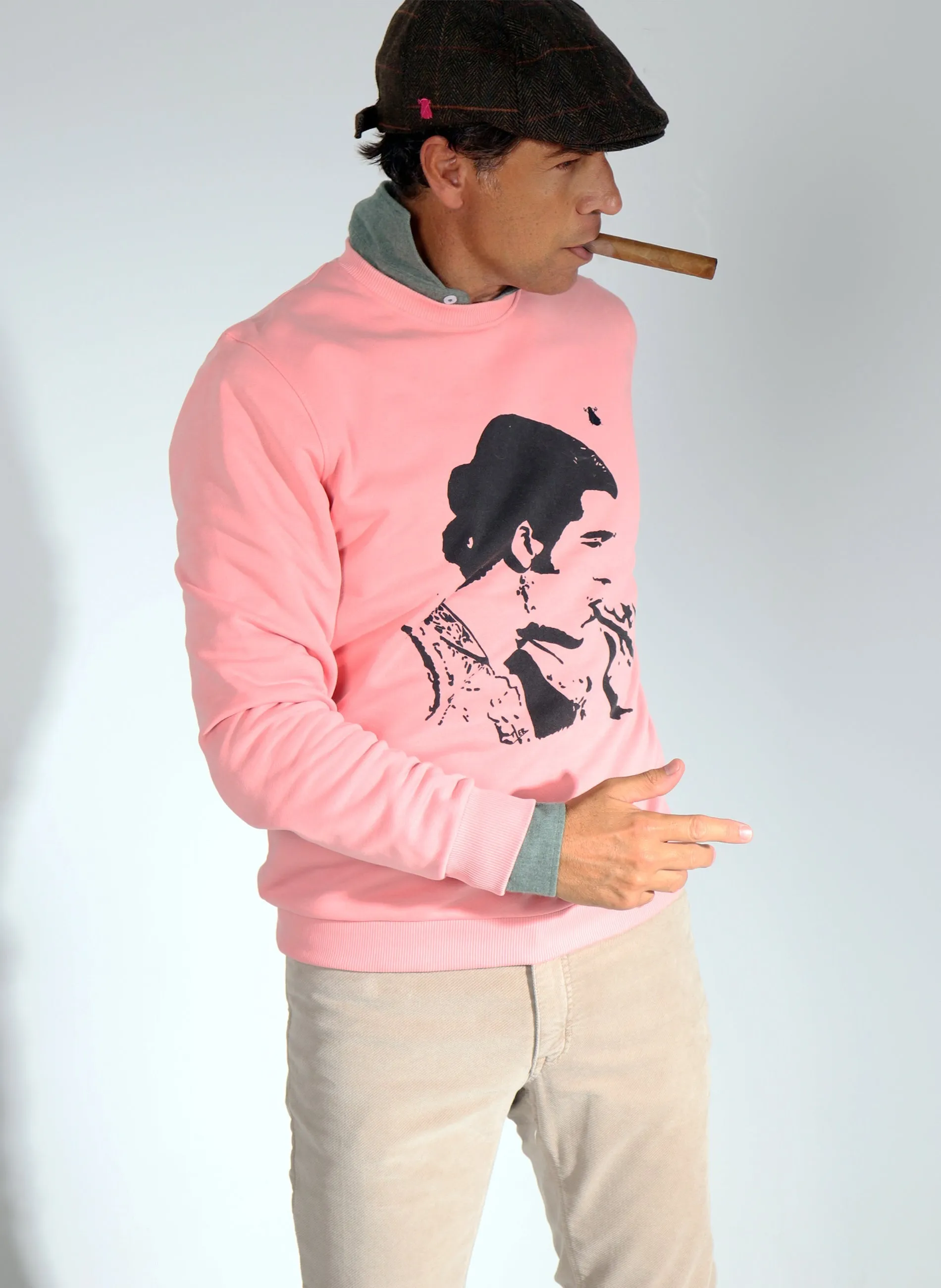 Sudadera Morante Rosa Palo Hombre