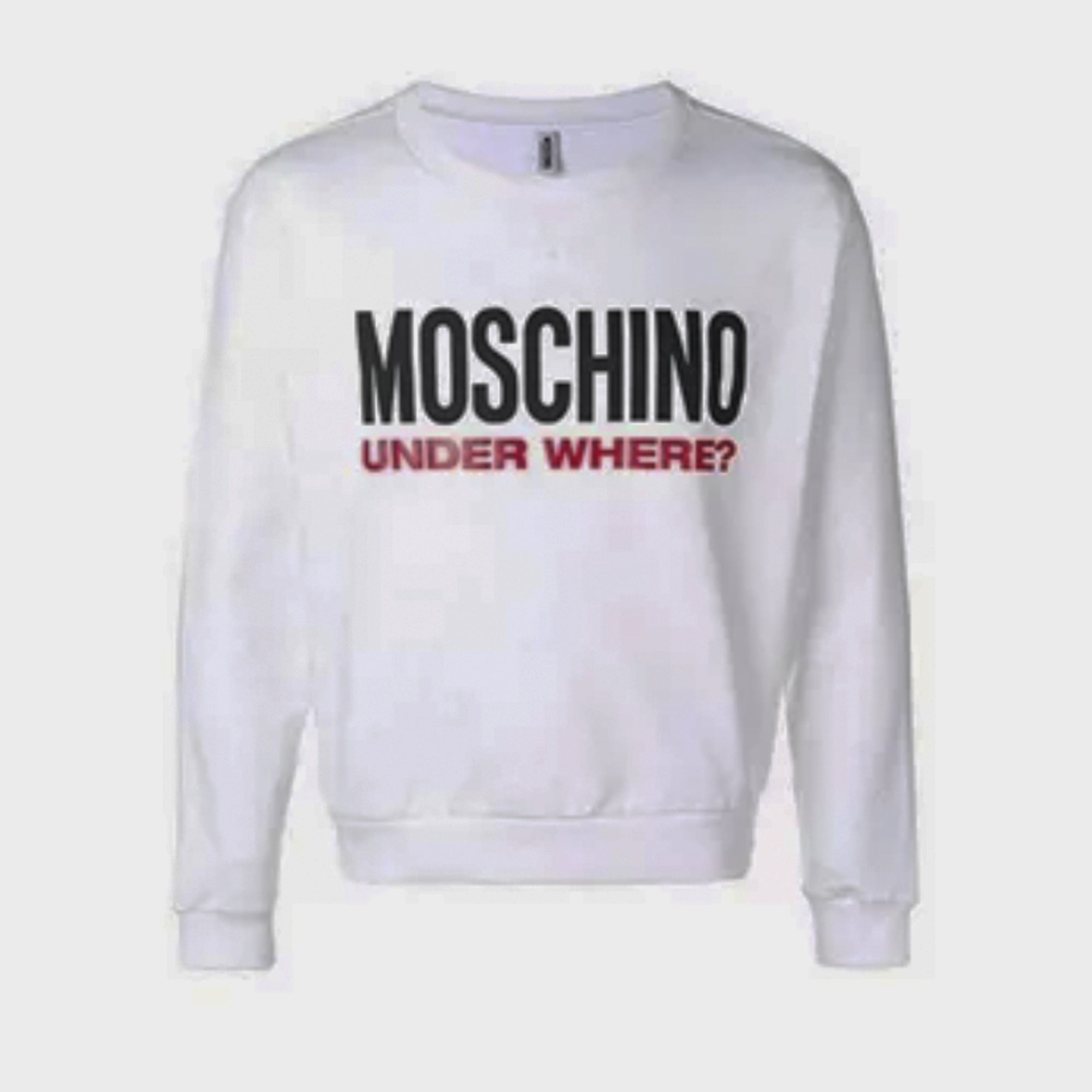 Sudadera Moschino blanca para adulto unisex