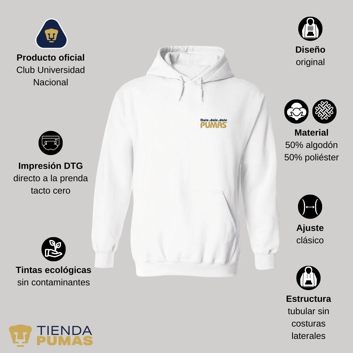 Sudadera Mujer Pumas UNAM a ganar