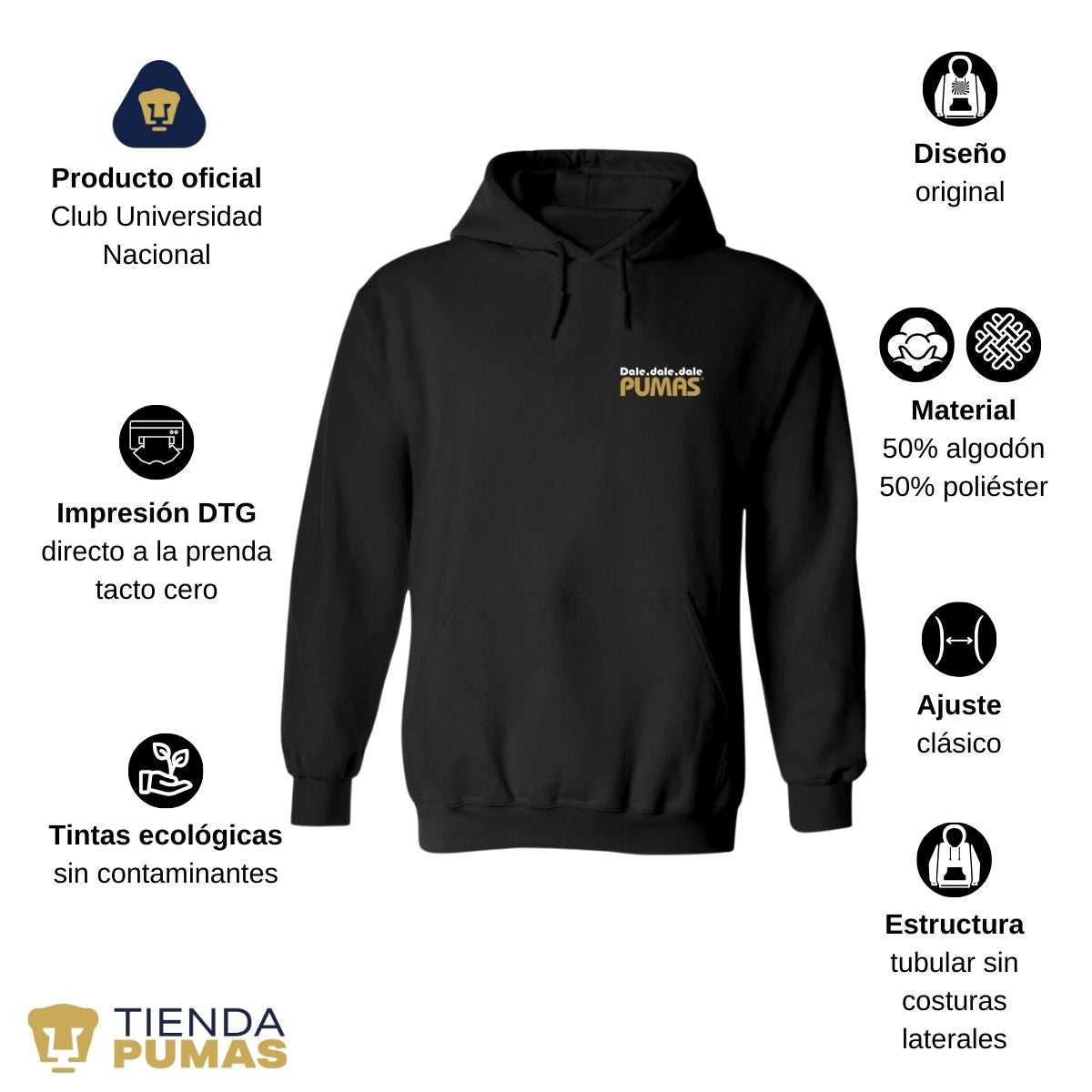 Sudadera Mujer Pumas UNAM a ganar