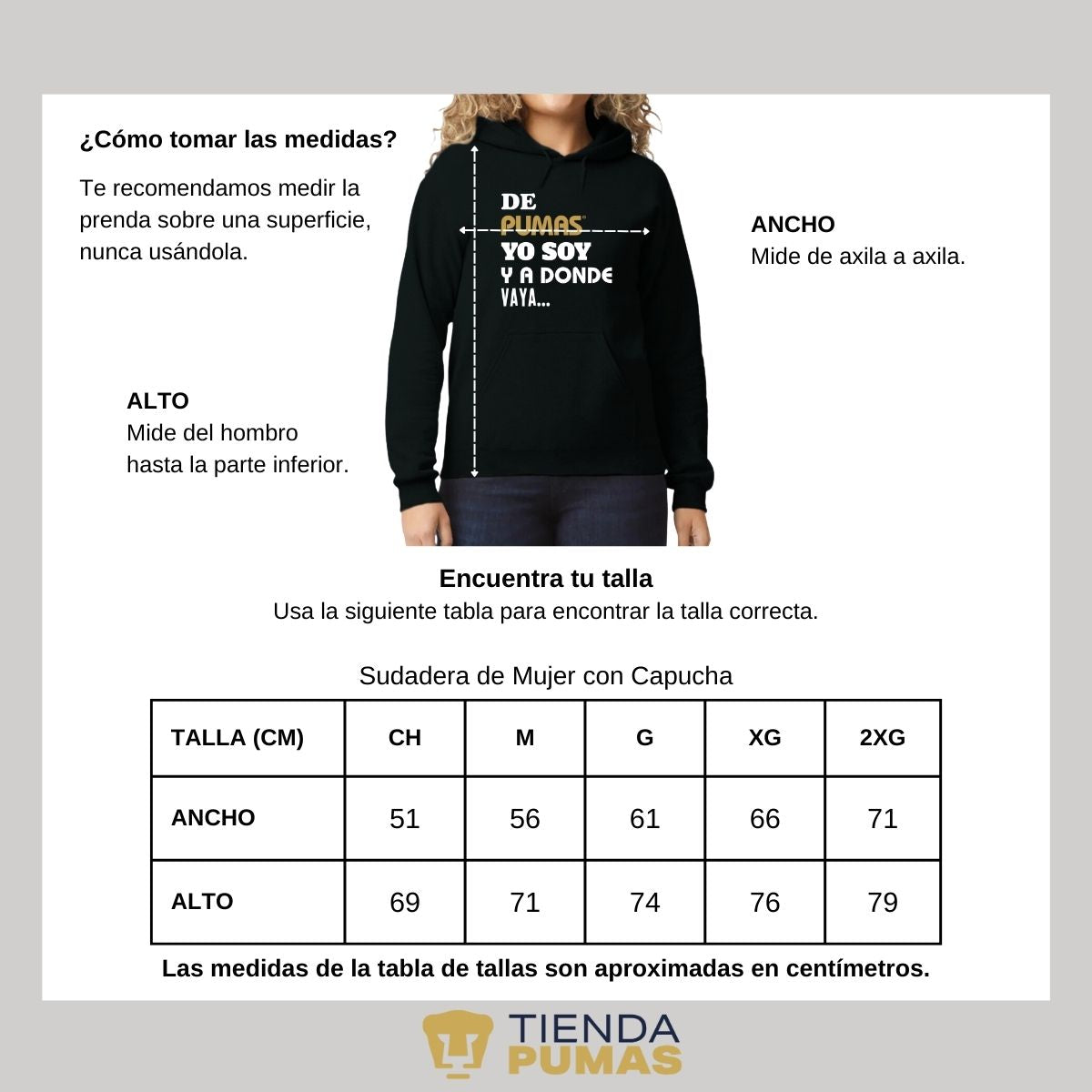 Sudadera Mujer Pumas UNAM voy