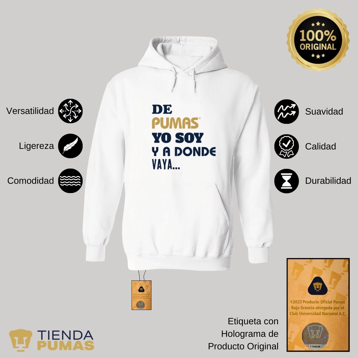 Sudadera Mujer Pumas UNAM voy