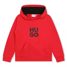 Sudadera o sweter para nio y teens roja HUGO