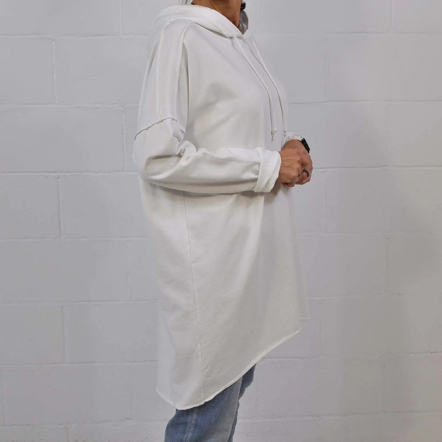 Sudadera oversize blanca