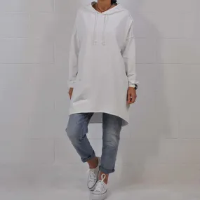 Sudadera oversize blanca