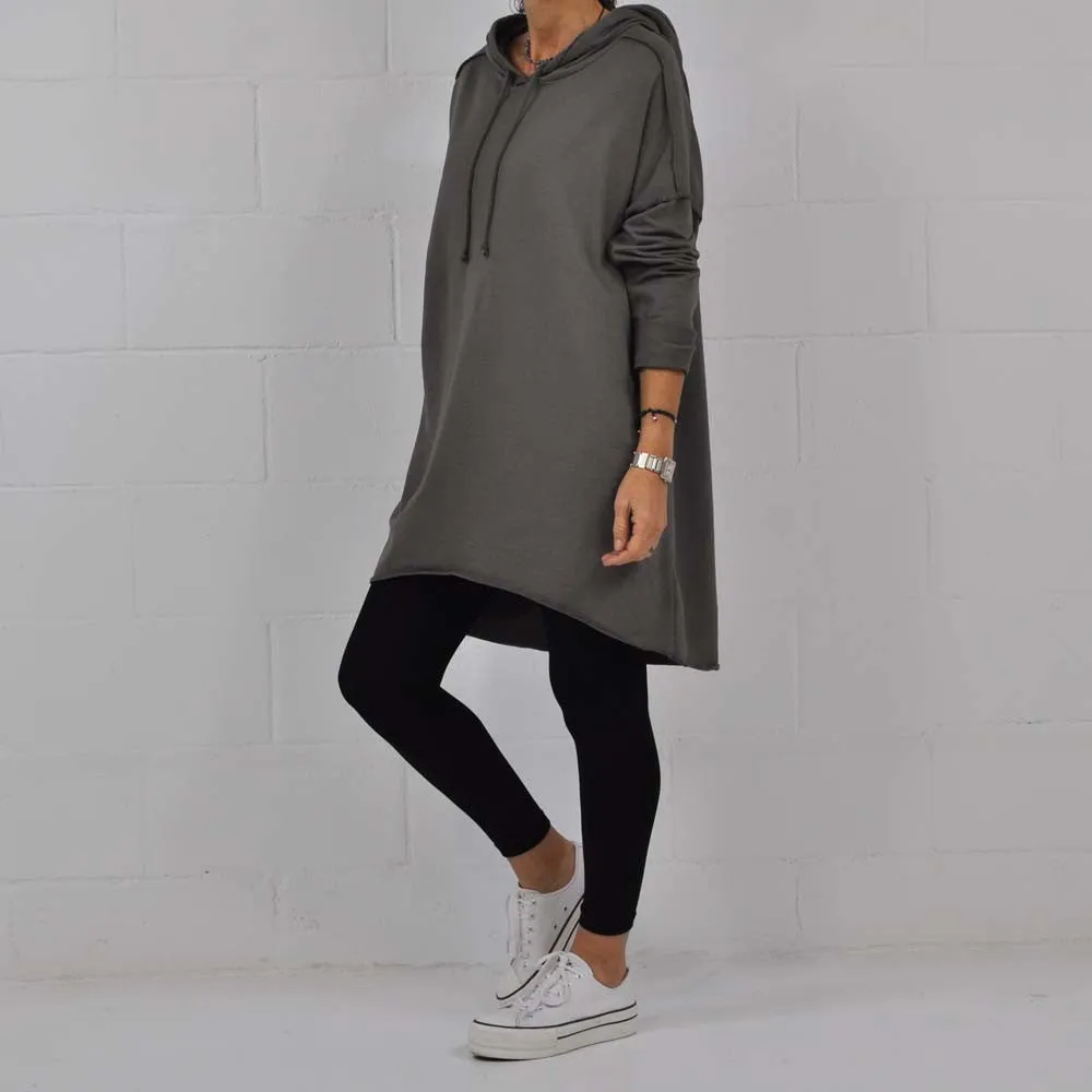 Sudadera oversize gris