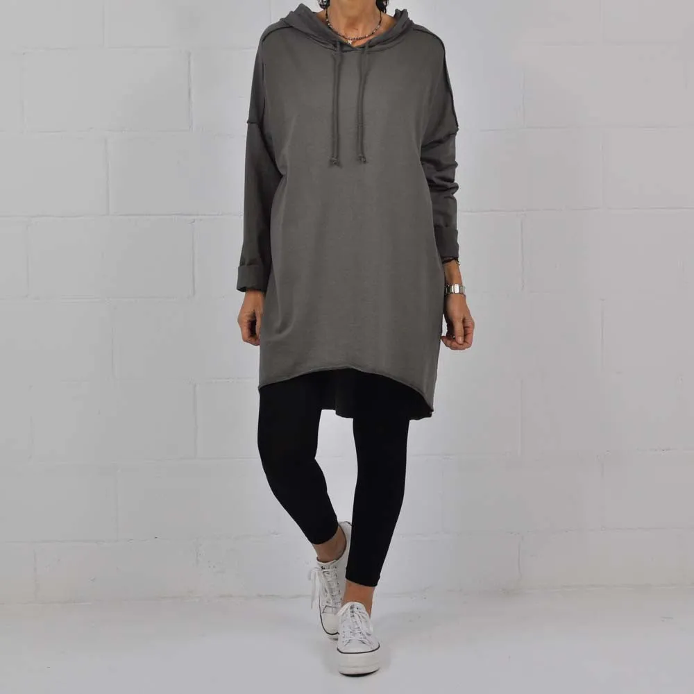 Sudadera oversize gris