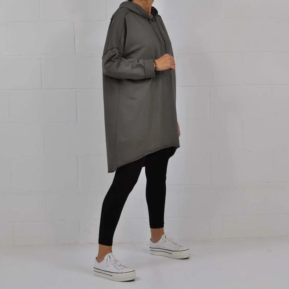 Sudadera oversize gris