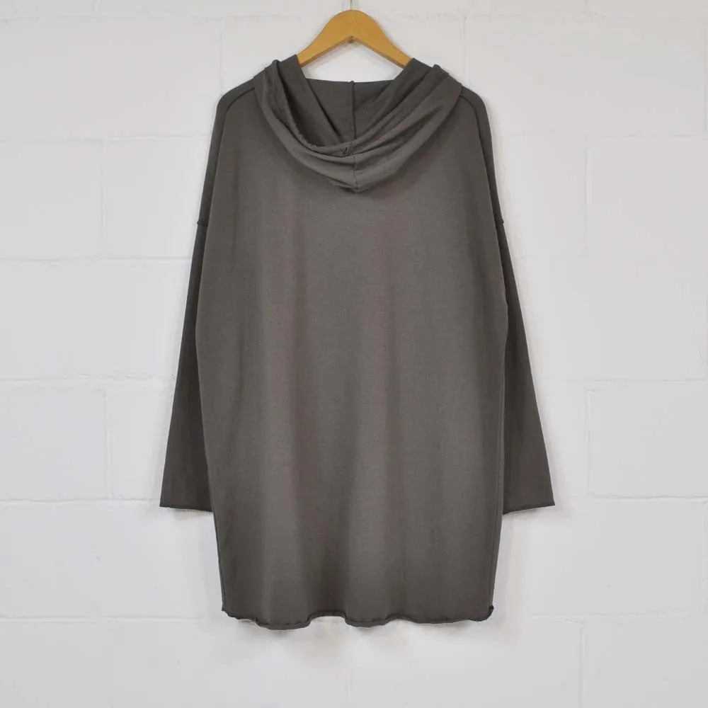 Sudadera oversize gris